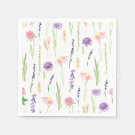 Wildblume Greenery Serviette