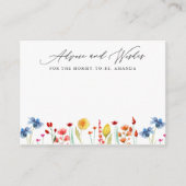 Wildblume Grenz Babydusche Kleine Anleitung Karte (Vorderseite)