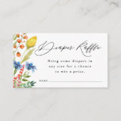 Wildblume Grenz-Windelwaschmaschine Ticket Babydus Begleitkarte (Vorderseite)