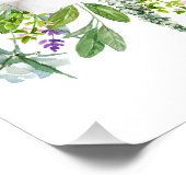 Wildblume-Grenze-Foto Poster (Ecke)