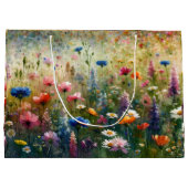 Wildblume Große Geschenktasche Geschenktüte (Rückseite)