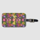 Wildblume Grüne Blüte Personalisiert Gepäckanhänger (Vorderseite (Horizontal))