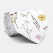 Wildblume Grüne Wiesen Blumengarten Krawatte (Gerollt)