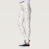 Wildblume Grüne Wiesen Blumengarten Leggings (Links)