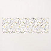 Wildblume Grüne Wiesen Blumengarten Yogamatte (Rückseite (Horizontal))