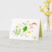 Wildblume Grußkarte Karte (Gelbe Blume)