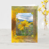 Wildblume-Grußkarte Karte (Gelbe Blume)