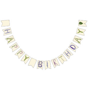Wildblume Happy Birthday Banner