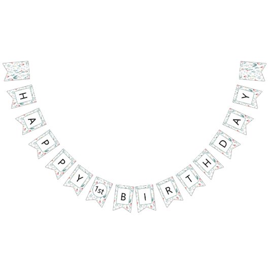 Wildblume Happy Birthday Banner (Alle)