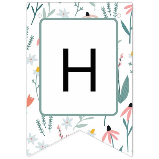 Wildblume Happy Birthday Banner (Zweite Fahne)