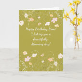 Wildblume Happy Birthday Mama Card Karte (Gelbe Blume)