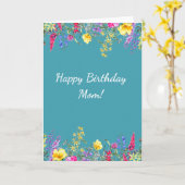 Wildblume Happy Birthday Mama Card Karte (Gelbe Blume)