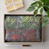 Wildblume Happy Birthday Seidenpapier (Geschenk)