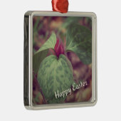 Wildblume Happy Oaster Ornament Aus Metall (Rechts)