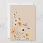 Wildblume Herbst Fairy First Birthday Garden Party Einladung (Rückseite)