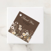 Wildblume Herbstfällt Blumenhochzeit Geschenkanhänger (Beispiel)