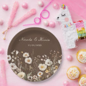 Wildblume Herbstfällt Blumenhochzeit Pappteller (Party)