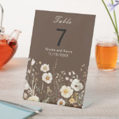 Wildblume Herbstfällt Blumenhochzeit Sockelschild (In Situ)