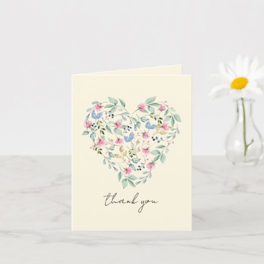 Wildblume Herzlichen Dank oder irgendein Anlass Karte (Kleine Pflanze)