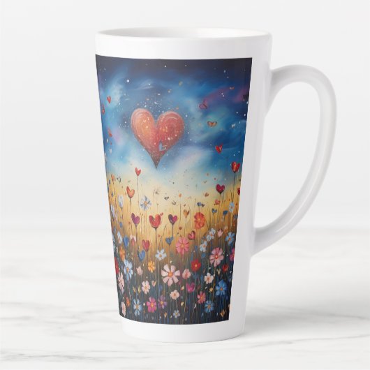 Wildblume Herznachweis Tasse (Rechts)