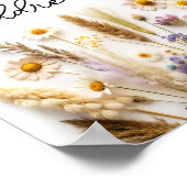 Wildblume hilft der geschäftigen Braut bei der Bew Poster (Ecke)