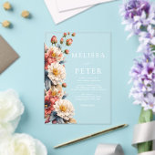 Wildblume Hochzeit Acryleinladungen (In Situ (Hochzeit))