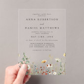 Wildblume Hochzeit Acryleinladungen (Insitu (Handheld))