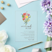 Wildblume Hochzeit Acryleinladungen (In Situ (Hochzeit))