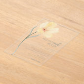 Wildblume Hochzeit Acryleinladungen (Ablage )