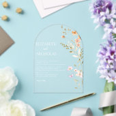 Wildblume Hochzeit Acryleinladungen (Insitu (Hochzeit))