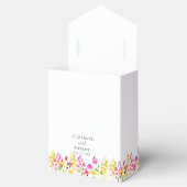 Wildblume Hochzeit Blumenschrift Eleganter Frühlin Geschenkschachtel (Geöffnet)