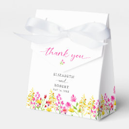 Wildblume Hochzeit Blumenschrift Eleganter Frühlin Geschenkschachtel