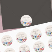 Wildblume Hochzeit Brautbräuche Blume Runder Aufkleber