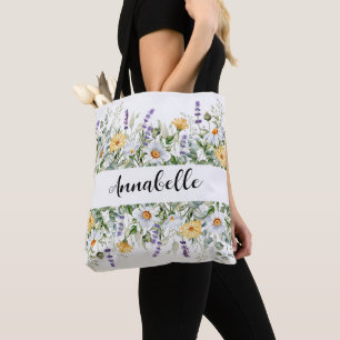 Wildblume Hochzeit Bridesmaid Gift Floral Tote Tas Tasche
