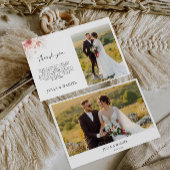 Wildblume Hochzeit Dankeschön-Karte Einladung