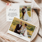 Wildblume Hochzeit Dankeschön-Karte Einladung