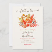 Wildblume-Hochzeit der Waldlandschaft Einladung (Vorderseite)