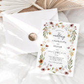 Wildblume Hochzeit Einladung