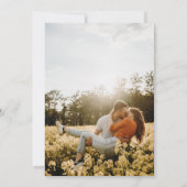 Wildblume Hochzeit Einladung mit Foto Back (Rückseite)