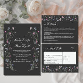 Wildblume Hochzeit Einladung WF1