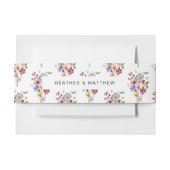 Wildblume Hochzeit Einladungsbanderole (Vorderseite Beispiel)