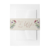 Wildblume Hochzeit Einladungsbanderole (Vorderseite Beispiel)