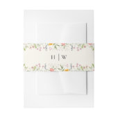 Wildblume Hochzeit Einladungsbanderole (Vorderseite Beispiel)