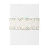 Wildblume Hochzeit Einladungsbanderole (Rückseitenbeispiel)