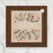 Wildblume Hochzeit floraler Elegant Spaß Inspirivi Geschenkanhänger (Rückseite)