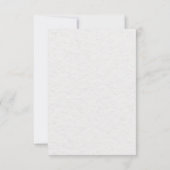 Wildblume Hochzeit Foto Flat Danke Karte (Rückseite)