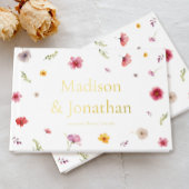 Wildblume Hochzeit Gästebuch