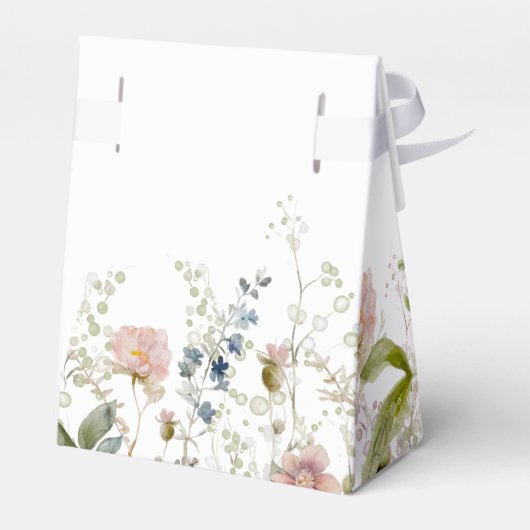 Wildblume Hochzeit Geschenkschachtel (Rückseite)