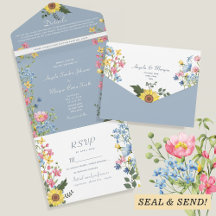 Wildblume Hochzeit im Garten