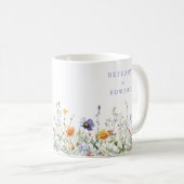Wildblume Hochzeit Kaffeetasse (VorderseiteRechts)